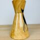 Vase Grandjean Jourdan form diabolo cat, ceramic wood effect