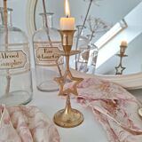 Brass star candlestick