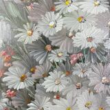 Tableau à l'huile nature morte marguerites signée Nancy Lee