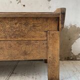 Coffre de berger Vosges 1900 art populaire