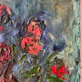 Flower bouquet, knife technique, signed