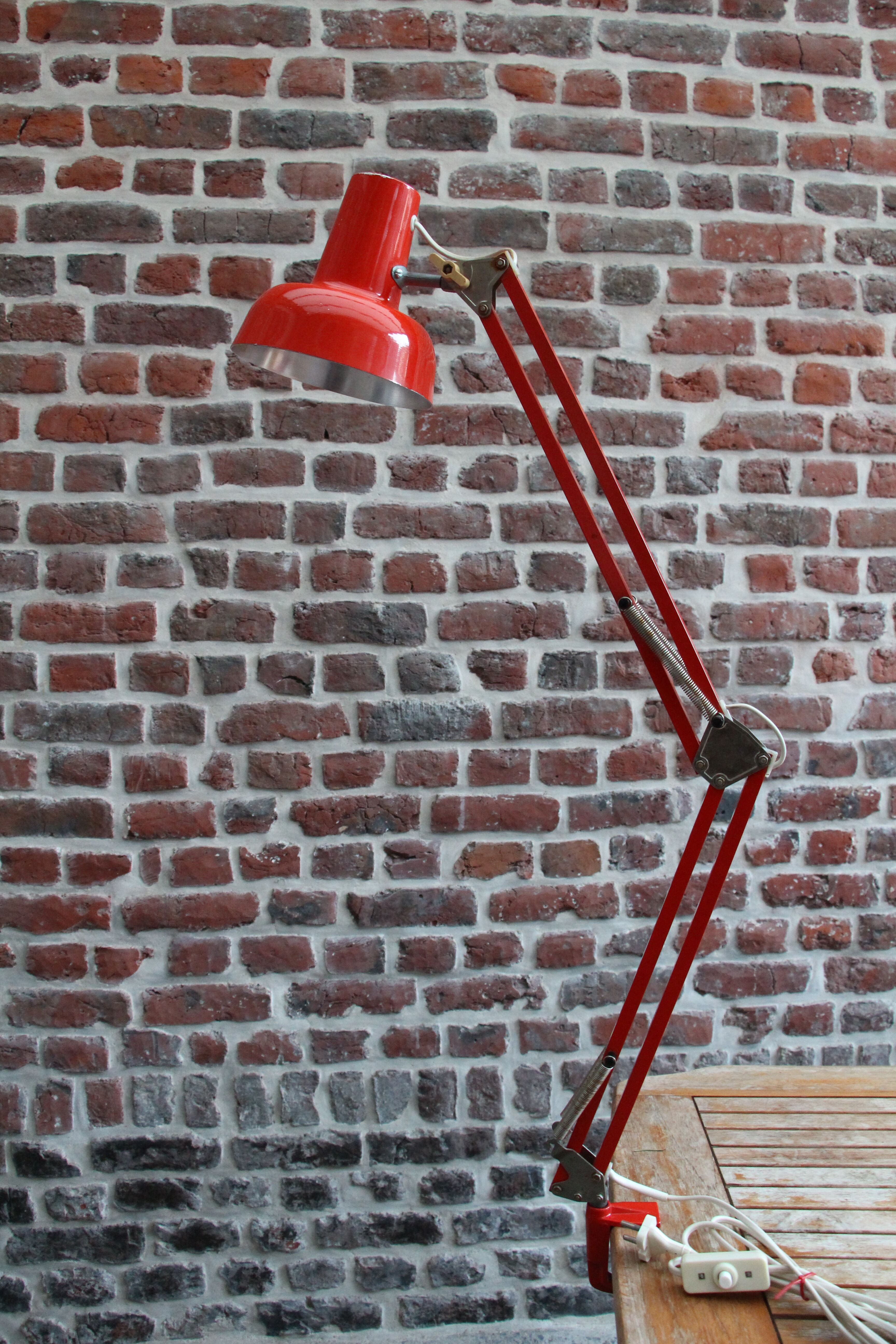 Architect lamp RDA red 70's