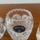 Trio of vintage Bohemian crystal vases