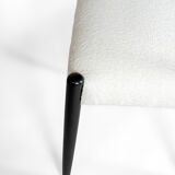 Set of 6 dining black & white bouclé chairs by D. Gomme for G Plan, 1950