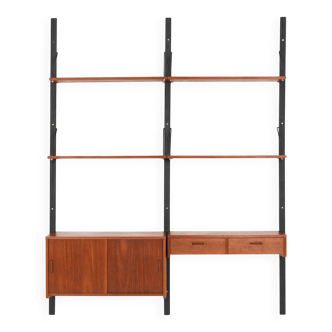 Teak shelving unit, Danish design, 1960s, production: Denmark
