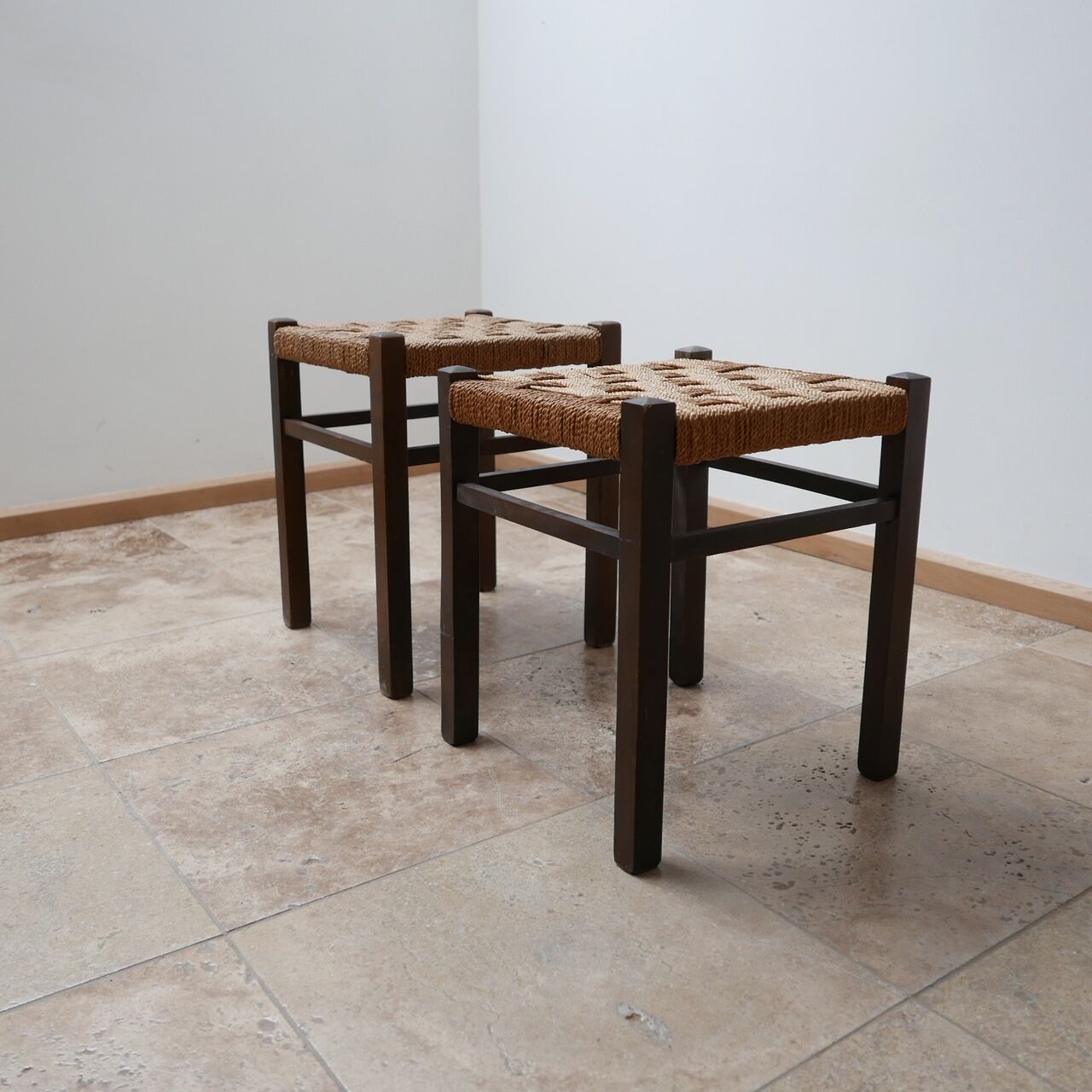 Mid-century german cord stool