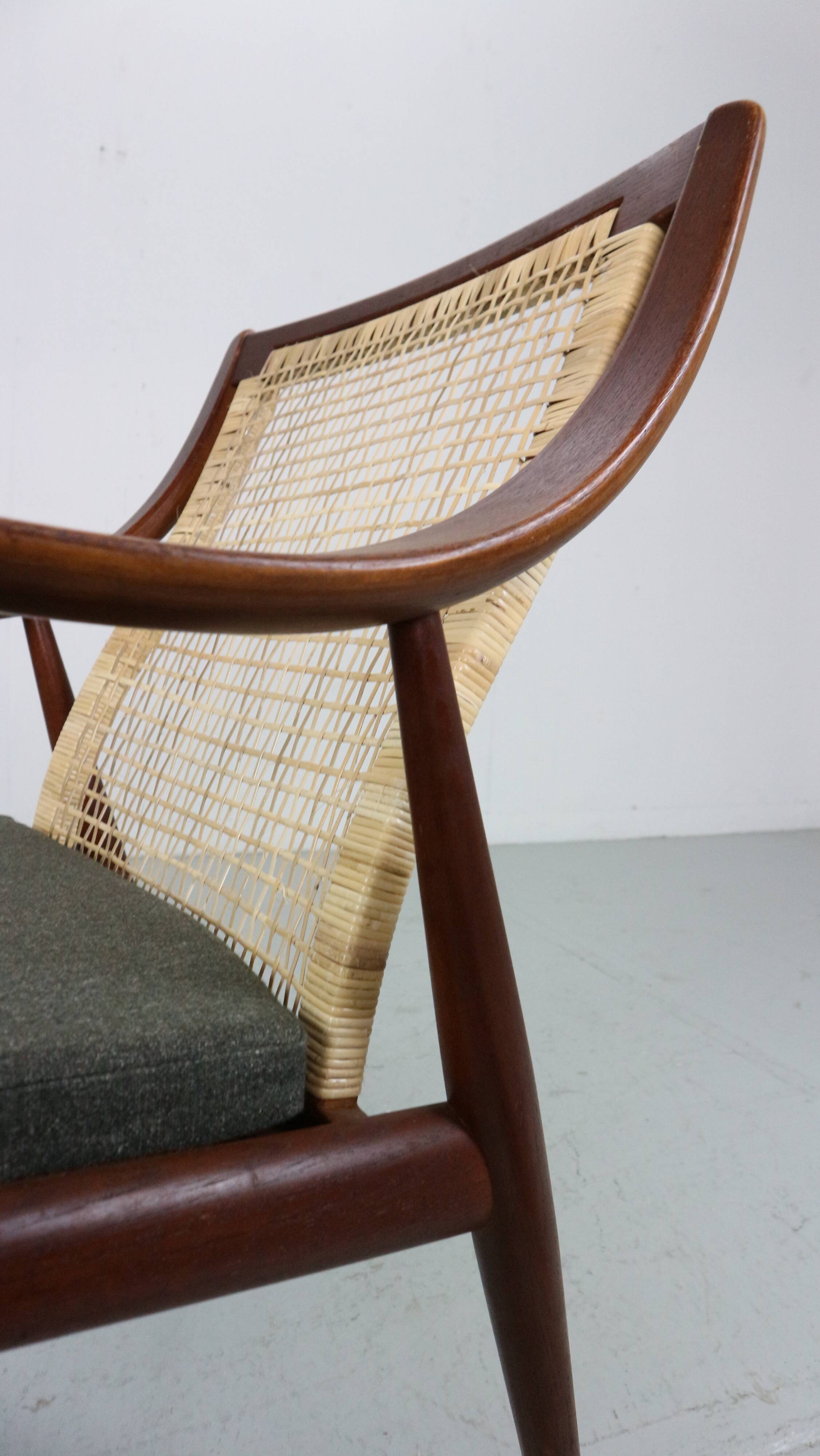 Peter Hvidt& Orla Mølgaard-Nielsen FD146 Cane Back Easy Chair, Denmark