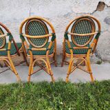 4 vintage parisian bistro chairs