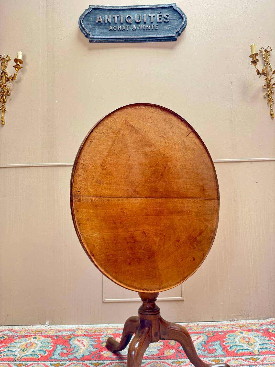 Louis XVI mahogany pedestal table, 18th century