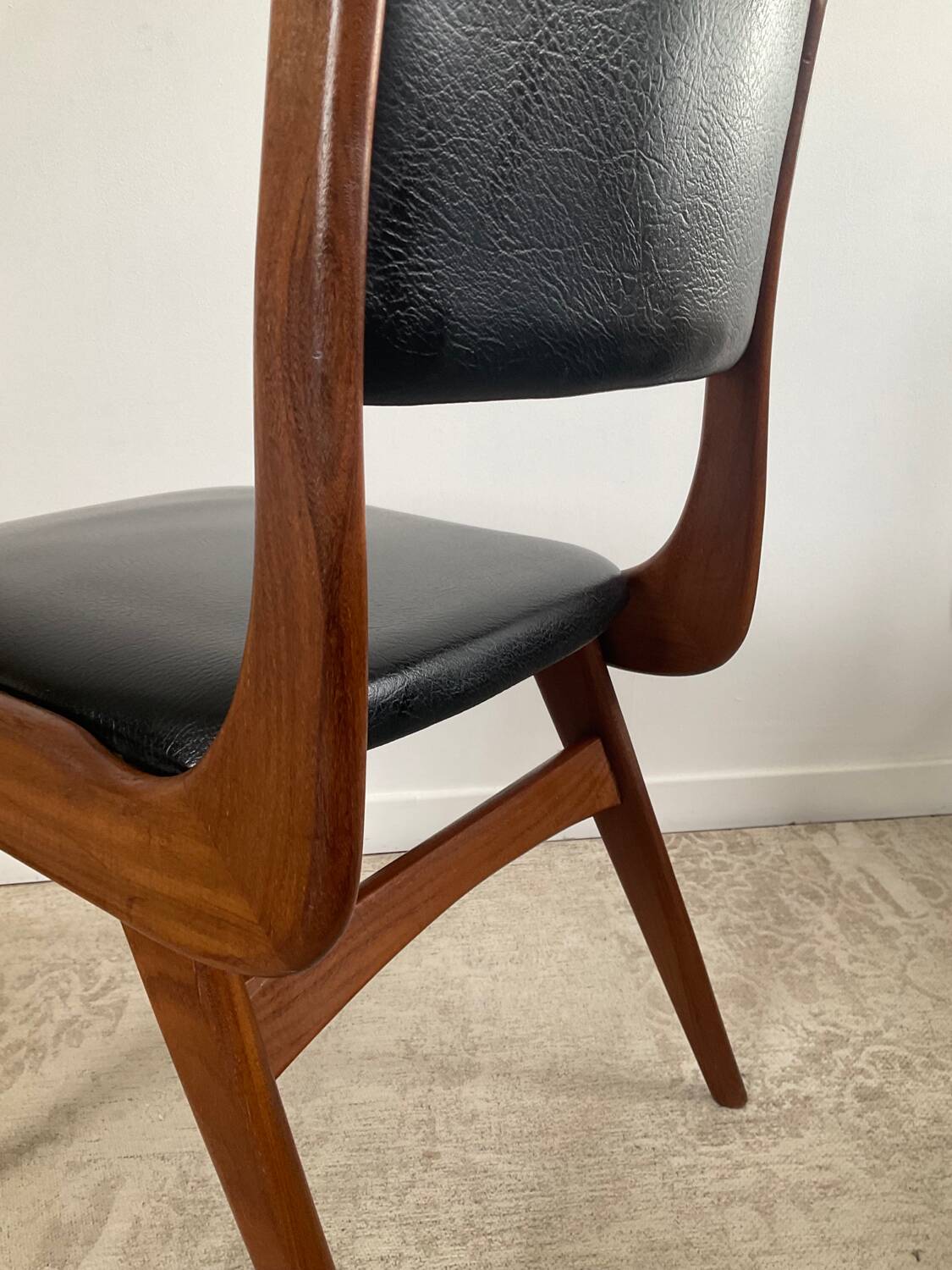 Scandinavian chair attributed to Louis Van Teeffelen from the 1960s