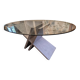 Glass and marble table
