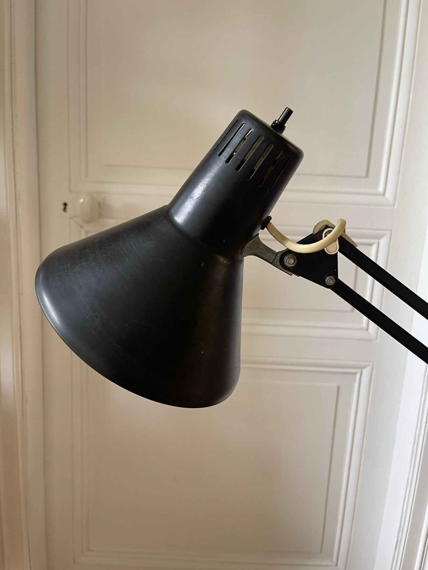 Lampe Twist vintage noire