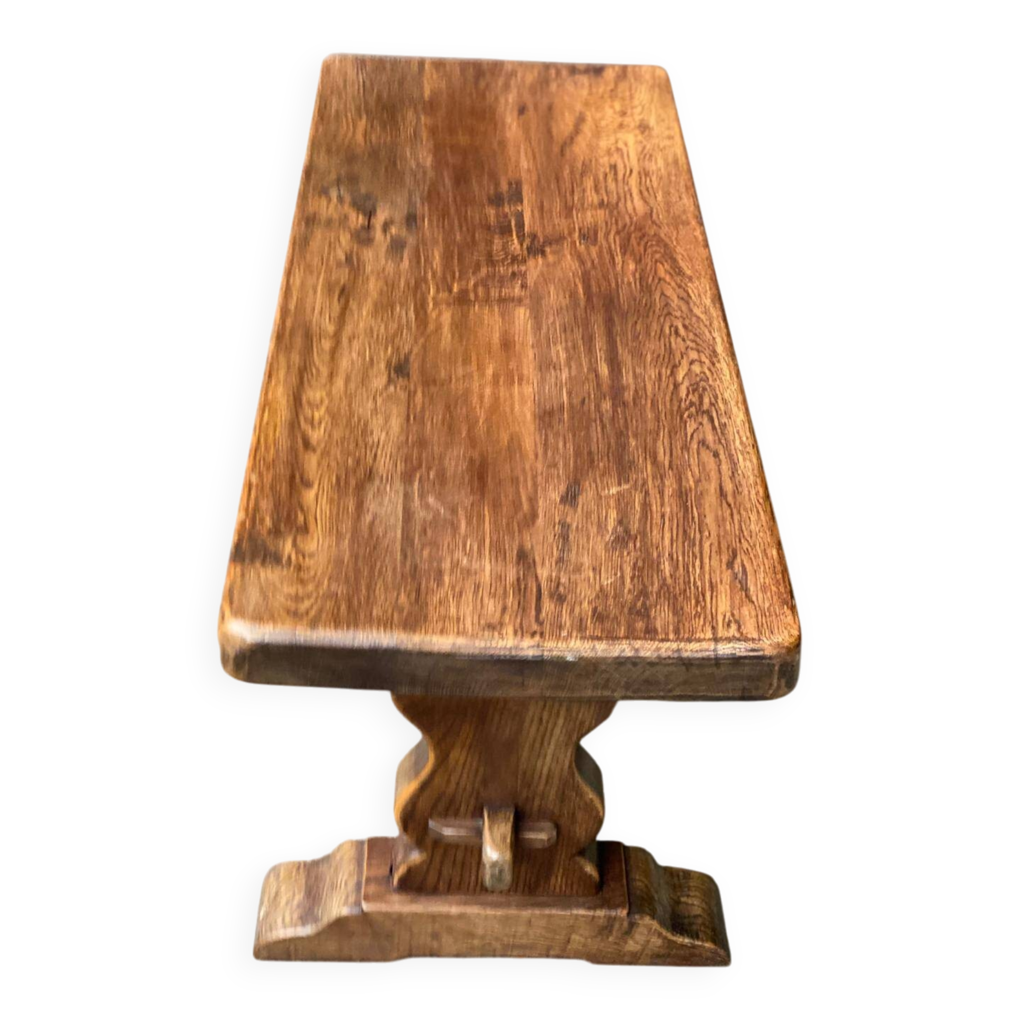 19th century solid oak farmhouse or monastery coffee table