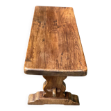 19th century solid oak farmhouse or monastery coffee table