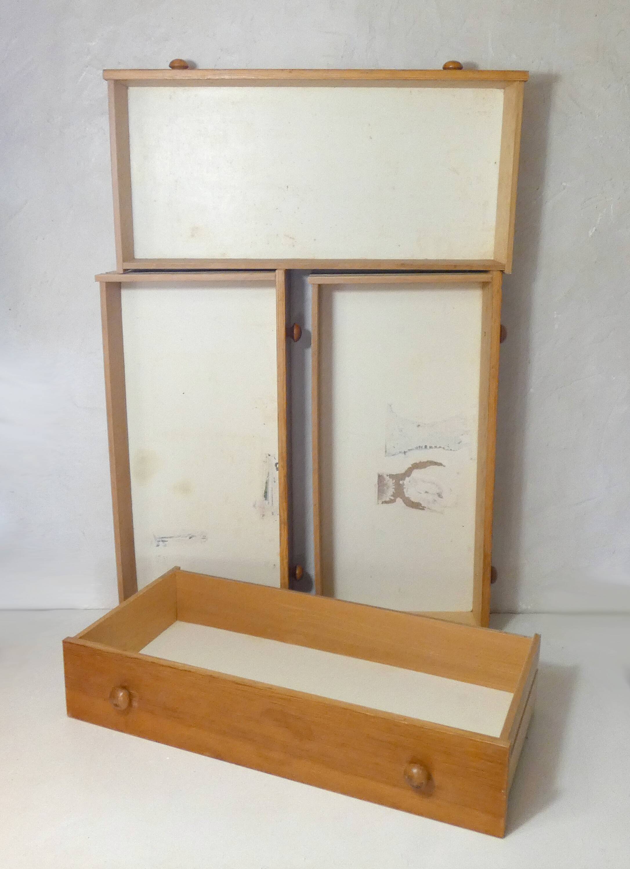 old vintage wooden chest of drawers GDR