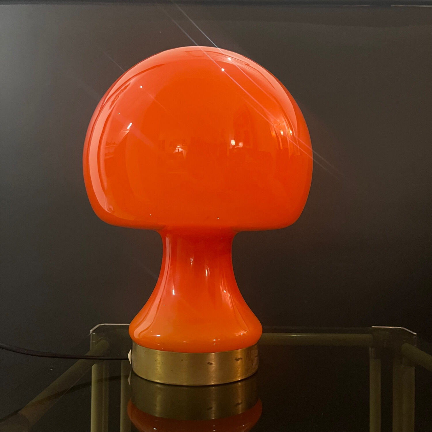 Vintage mushroom lamp