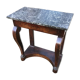 Empire-style console with marble and mahogany claws