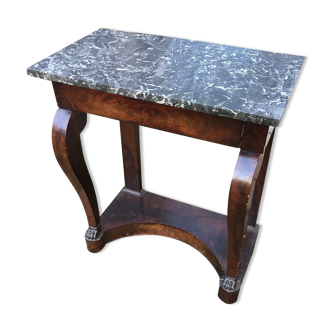 Empire-style console with marble and mahogany claws