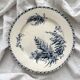 Round ironstone dish "Fougères" Gien late 19th century