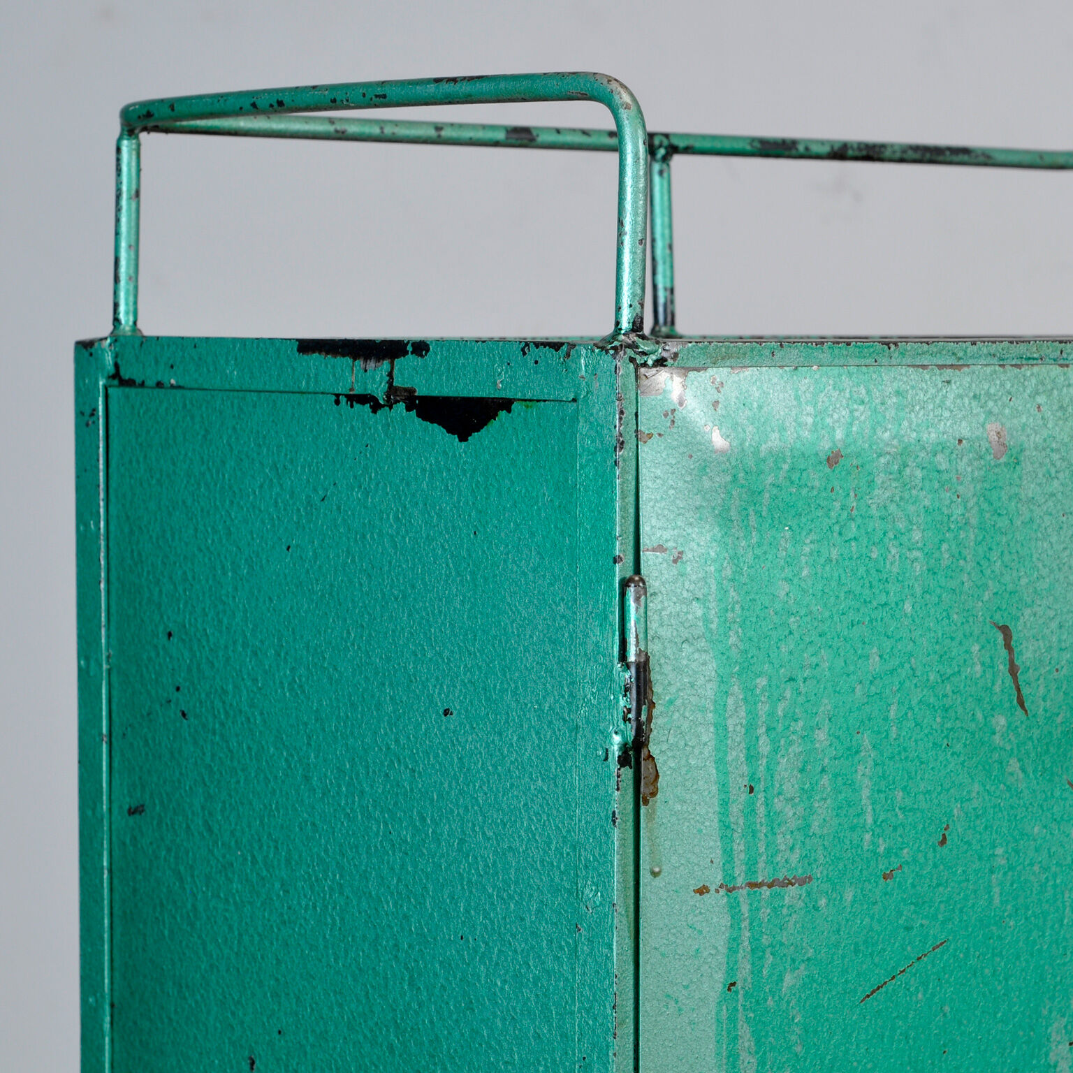Industrial iron cabinet with 4 drawers, 1960s