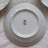 4 vintage porcelain soup plates – Cherry pattern