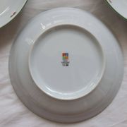 4 assiettes creuses vintage porcelaine – Motif cerises