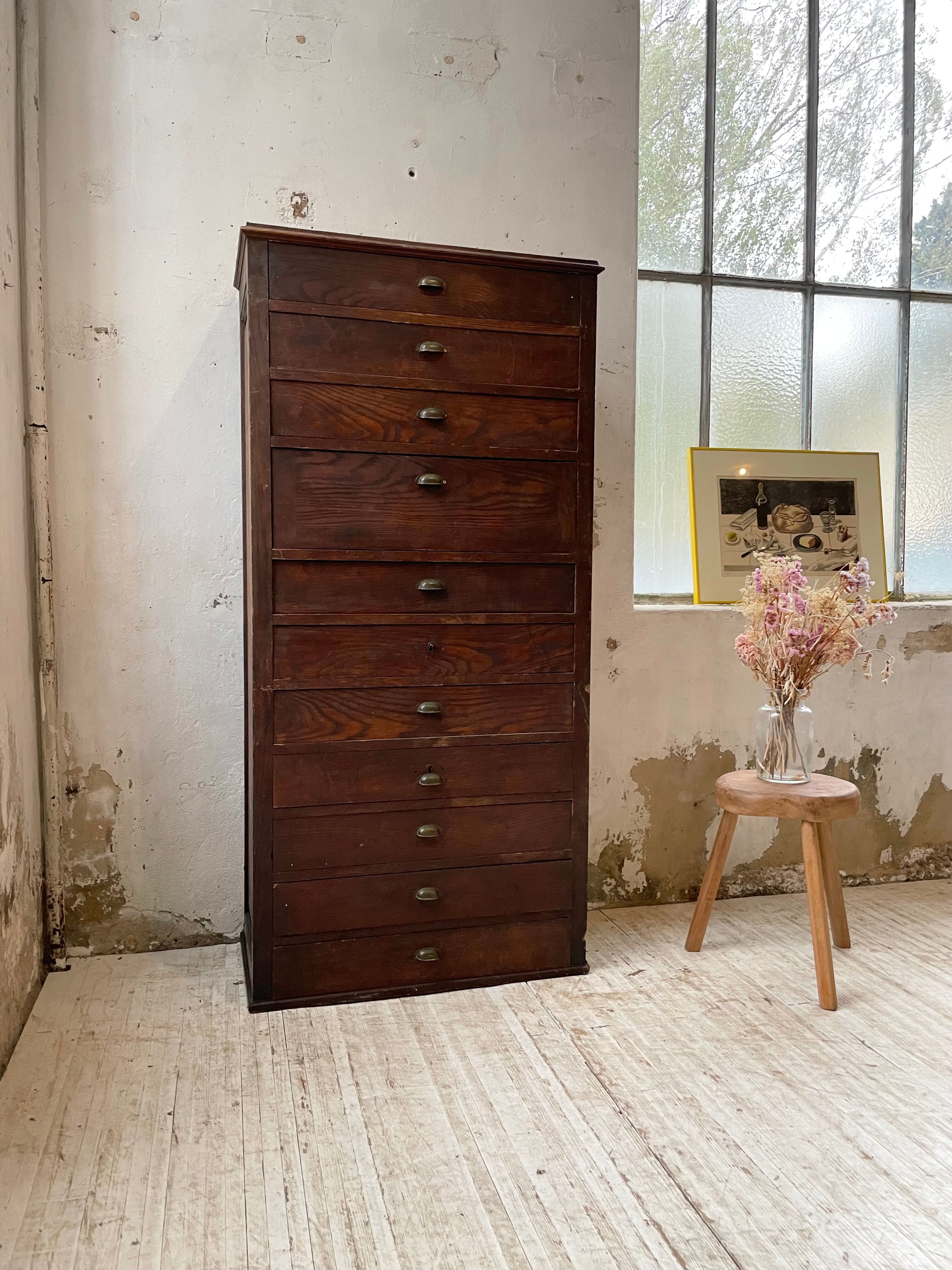 Workshop furniture with drawers XL oak