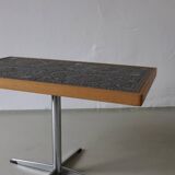 Mid-century mosaic swivel side table | 1960s