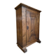 French antique oak wardrobe with one door, 18th century.