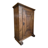 Armoire ancienne française en chêne à une porte, XVIIIe siècle