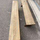 Pair of oak benches