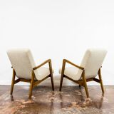 Pair of vintage 300-138 armchairs by Bystrzyckie Fabryki Mebli, 1960s