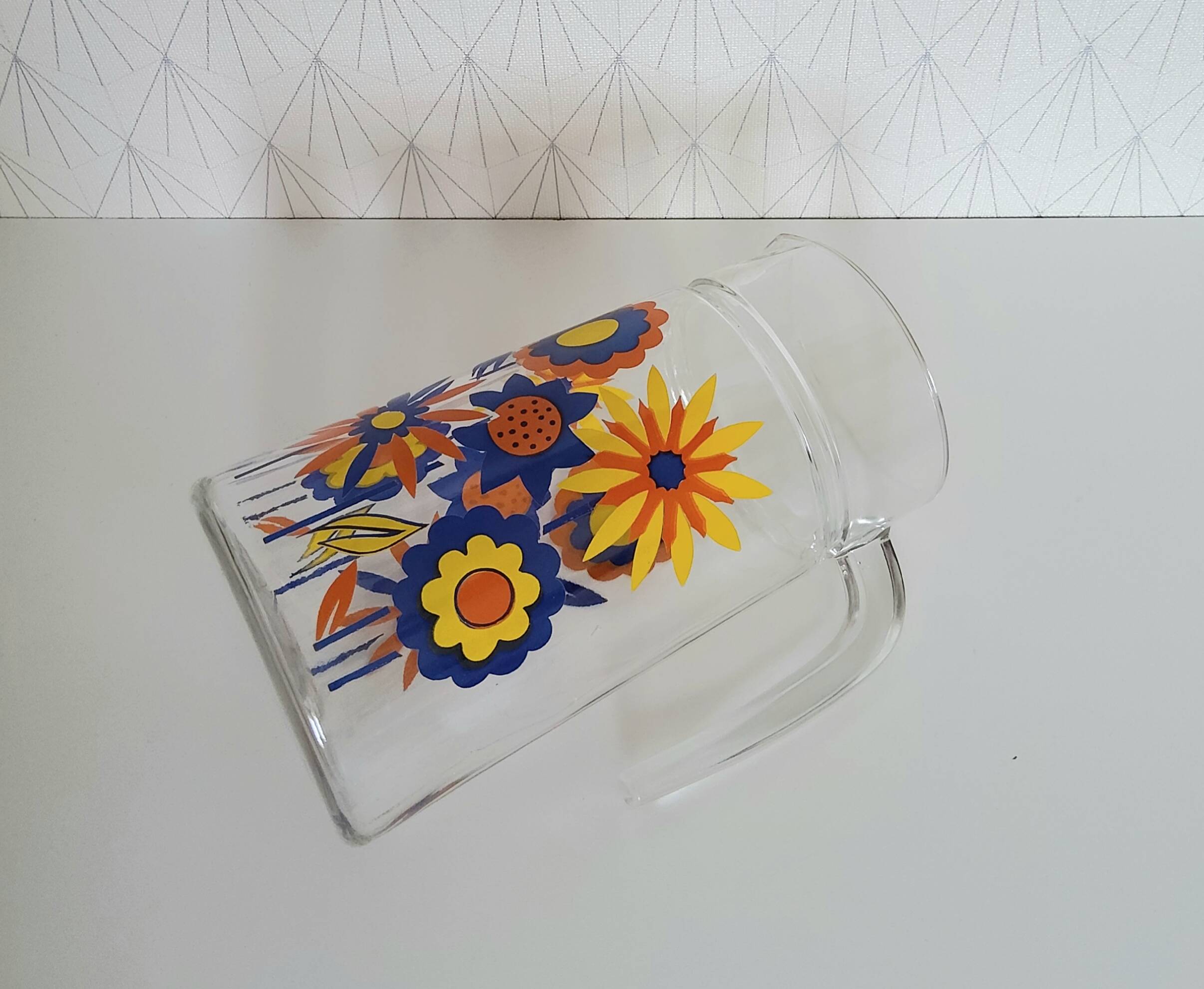 Vintage flower carafe