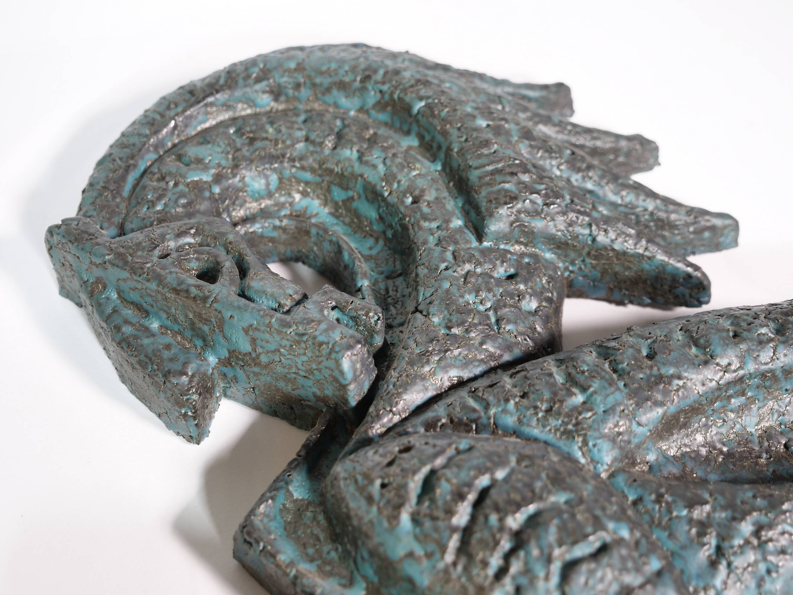 Sculpture murale de cheval en bronze, style Mid-Century, années 1960