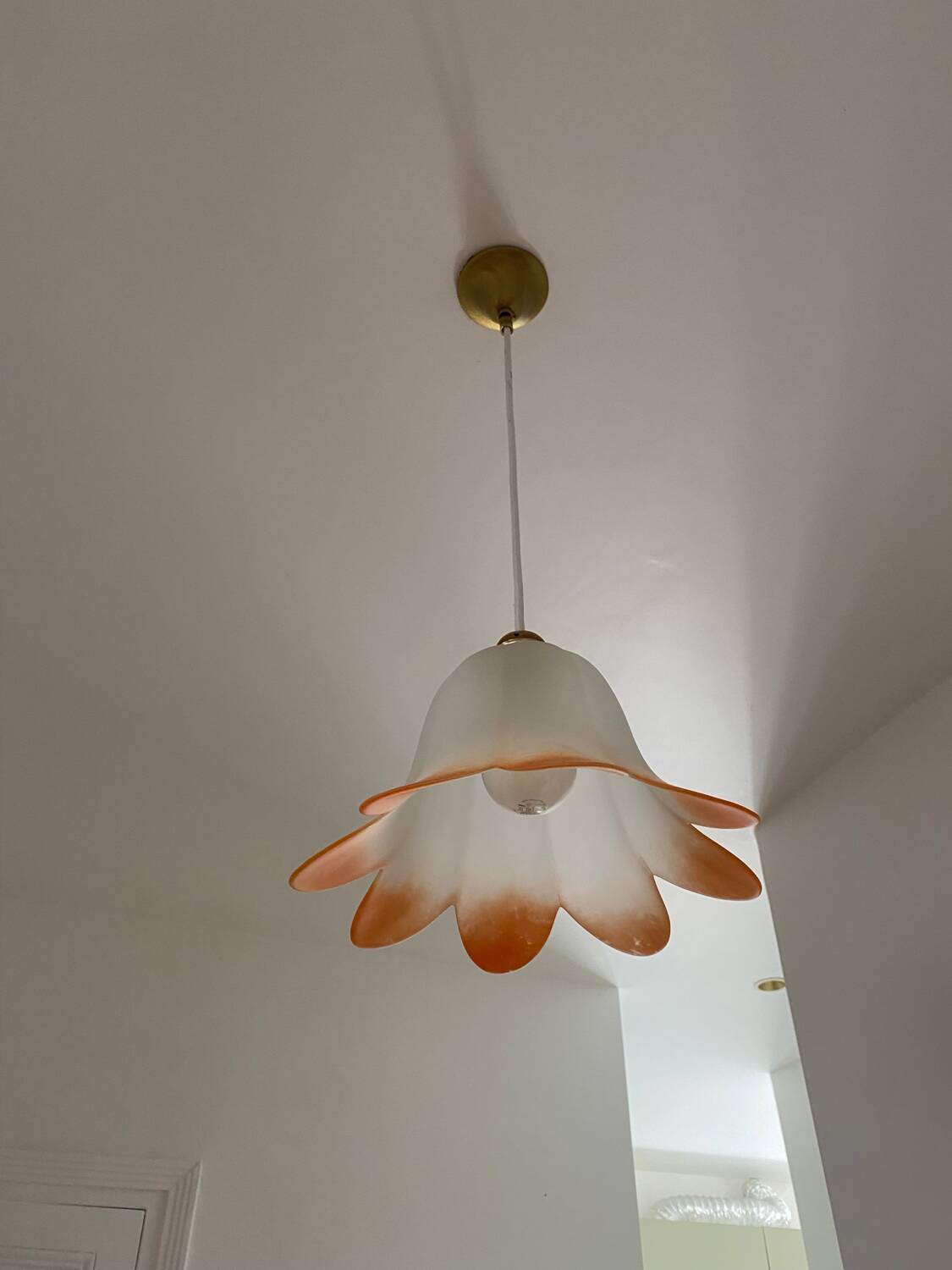 Vintage tulip pendant light