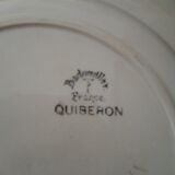 Plat rond  en faïence de Badonviller modèle Quiberon  diam 28 cm
