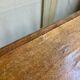 Dark wood bench