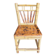 Petite chaise en bambou flammé