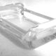 Crystal catchall 1960s Width 17.5 cm