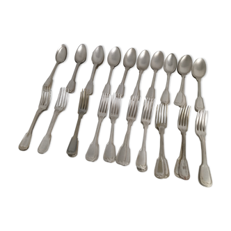 20 spoons 20 silver forks metal wineing