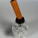 1960s 1970s Ceiling Lamp Pendant Lamp in Teak & Glass Mid Century Space Age