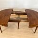 Swiss Biedermeier Extendable Dining Table in Walnut and Brass, 1820s