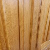 Armoire dressing vintage Guillerme et Chambron en chêne massif années 60