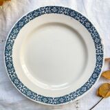 6 Flat plates Terre de fer Longchamp model René Made in France