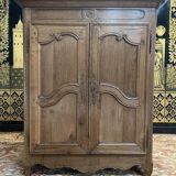 Louis XV period low cabinet in solid oak