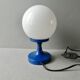 Metal and opaline lamp, 80s
