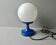 Lampe en métal et opaline, années 80