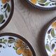 Set of 6 Paradisio dessert plates Boch 1966