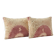 Set of 2 vintage embroidered cushion covers 41x61 cm