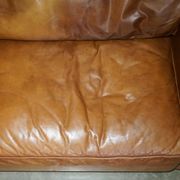 Three-seater leather sofa Viscount William Halo Timothy Oulton